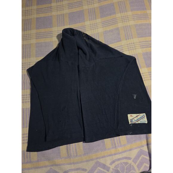 Vintage 80s Notre Dame Football T Shirt Jersey Champion USA Size XL Thrashed 90s - Picture 8 of 16